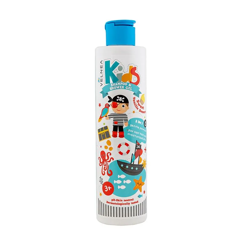 Velnea Kids vanila 2u1 šampon i gel za tuširanje za dečake 250ml