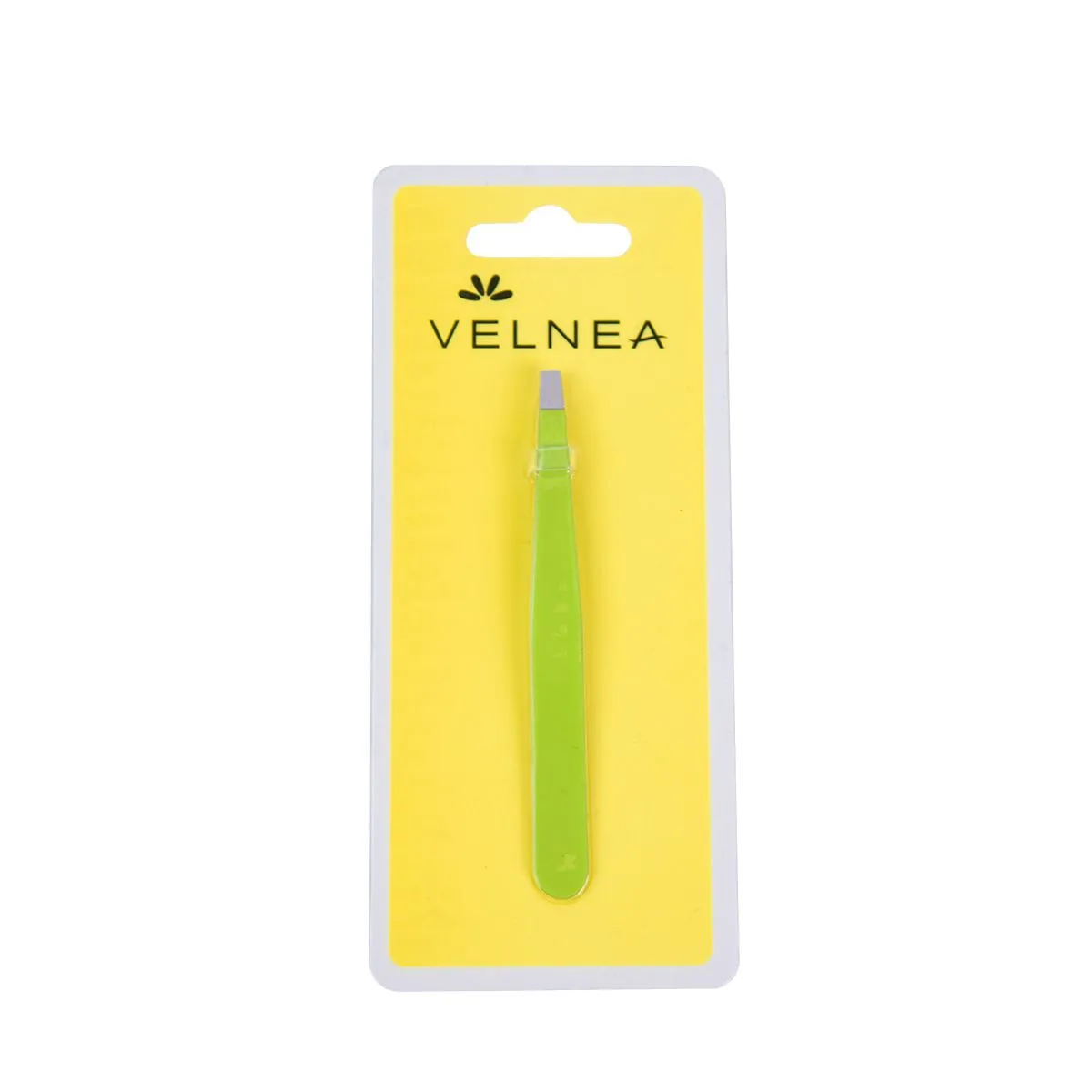Velnea pinceta inox  ravna zelena