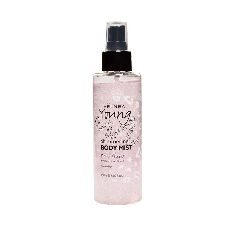 Velnea Young Mist za telo srebrne šljokice 150ml