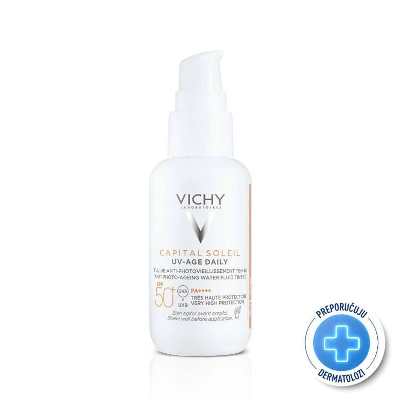 Vichy Capital Soleil UV Age Daily Vodeni fluid protiv starenja toniran SPF50+ 40ml