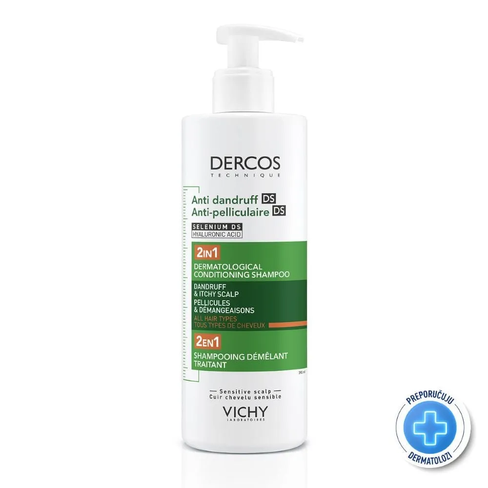 Vichy Dercos Šampon protiv perut 2u1, 390ml