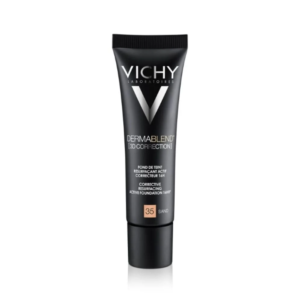 Vichy dermablend 3d korektivni puder za masnu kožu, 35 Sand