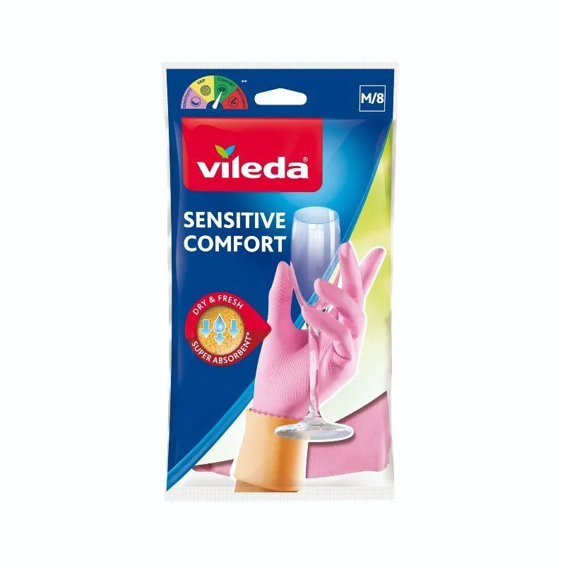 Vileda rukavice za domaćinstvo sensitive, veličina m