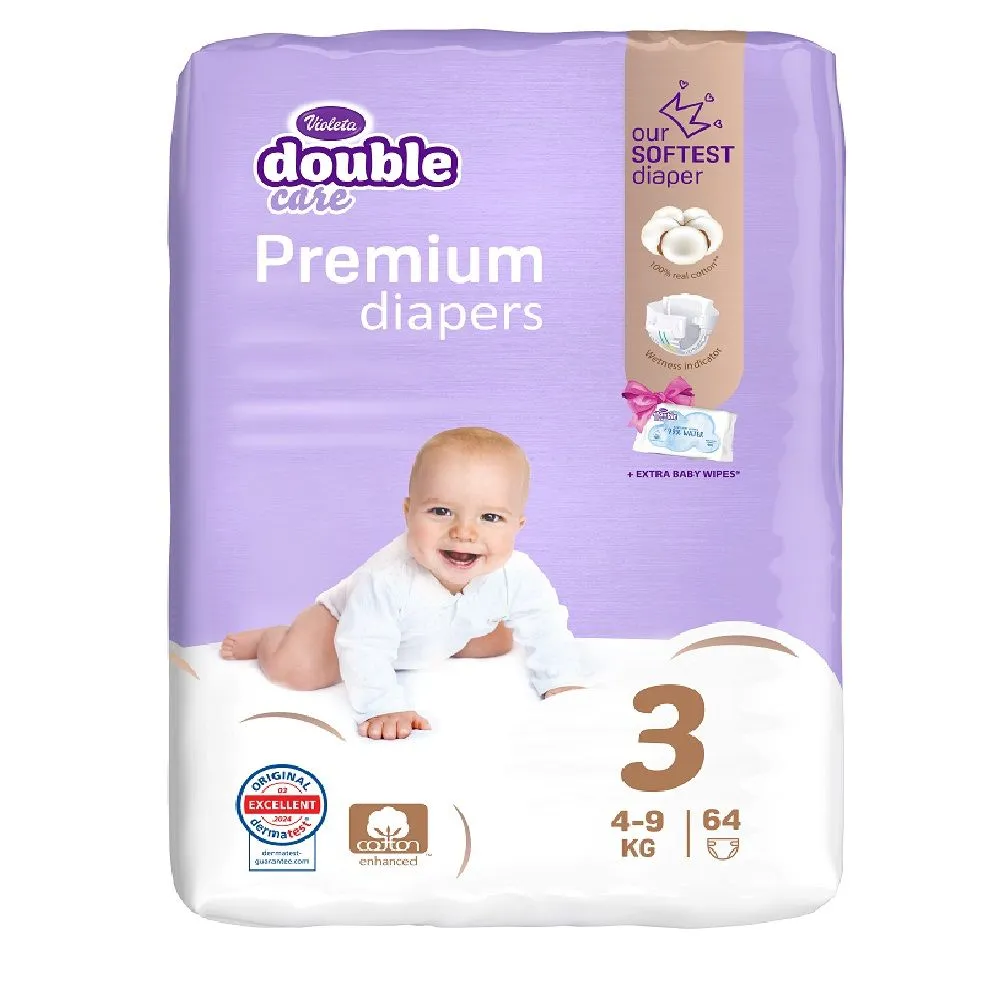 Violeta pelene 3 dc Premium Air Dry 4-9kg 64 kom