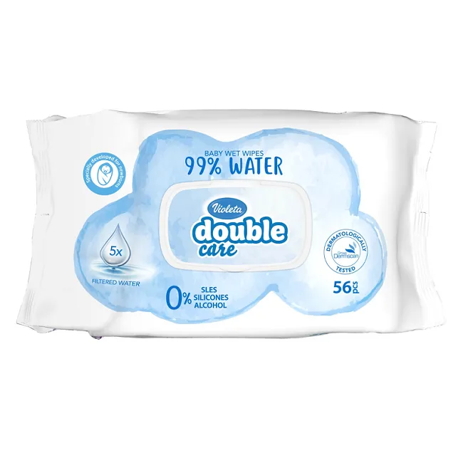 Violeta water&care baby vlažne maramice 56 kom