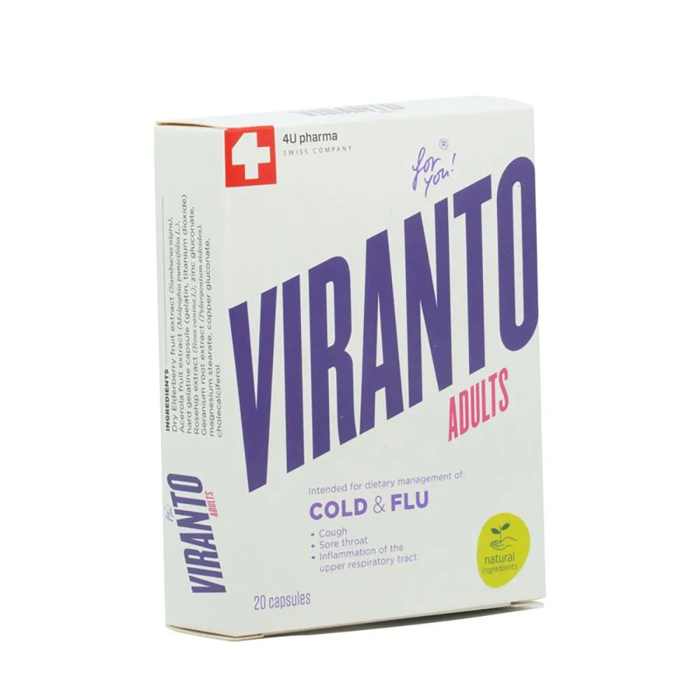 VIRANTO Adults kapsule 4U Pharma 20 kapsula