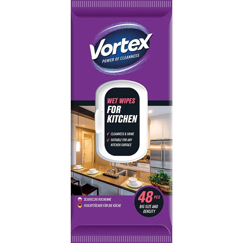 Vortex vlažne maramice za kuhinju 48 komada