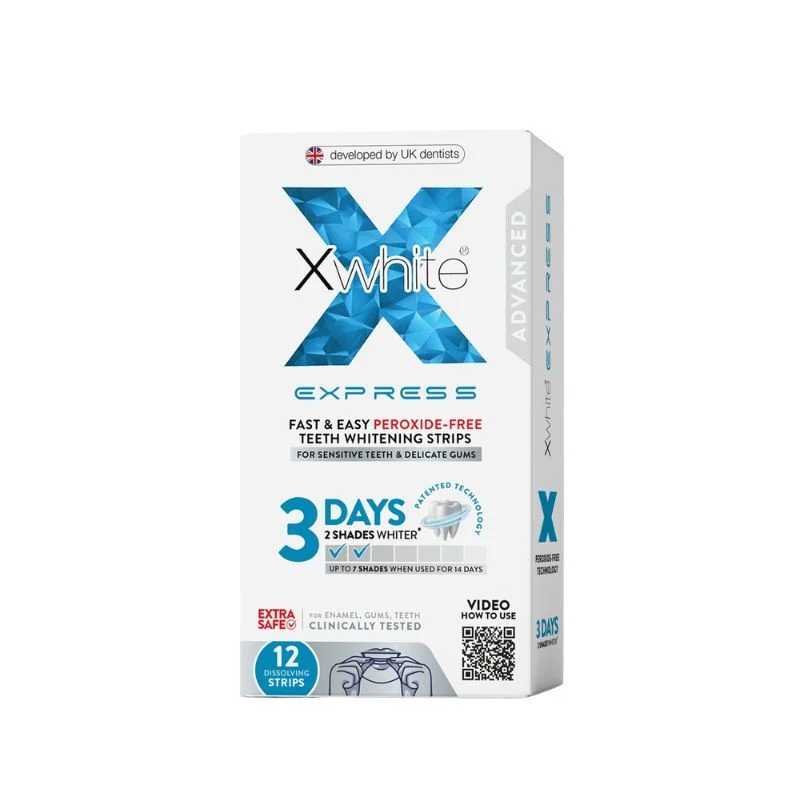 Xwhite Express trakice za izbeljivanje zuba – 3 dana, 12 komada