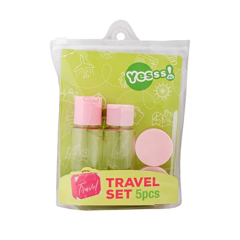 Yesss! 5 u 1 pink set za putovanja