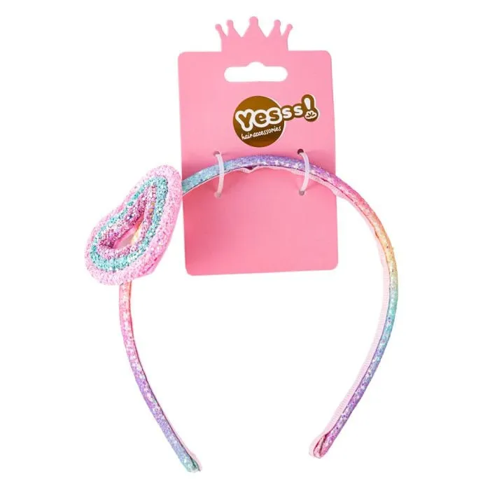 Yesss! dečji rajf za kosu roze glitter