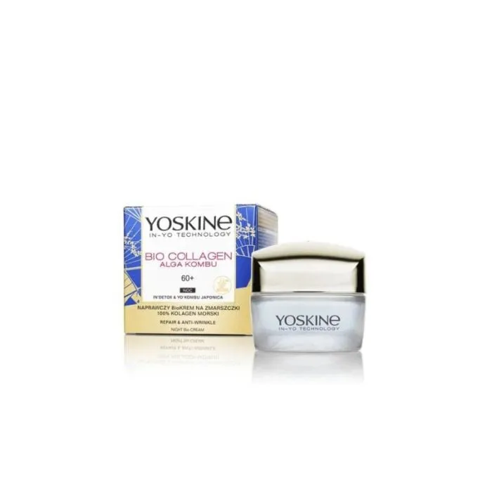 Yoskine Bio Collagen noćna krema za lice 60+, 50 ml