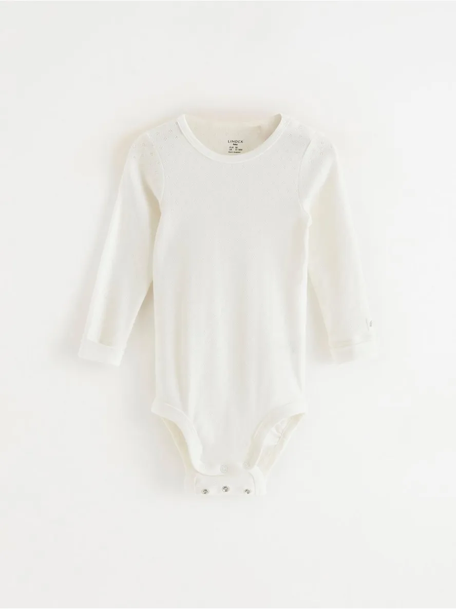 Bodi – Long sleeve pointelle bodysuit
