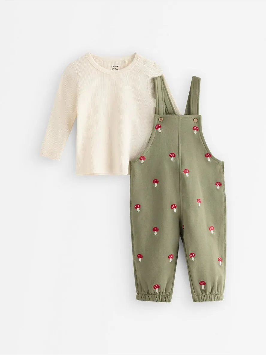 Pantalone – Set with top and dungarees