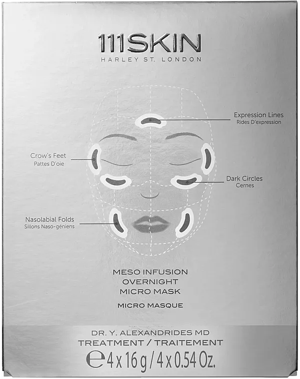 111SKIN Meso Infusion Overnight Micro Mask Box Mezo-maska ​​za područje oko očiju