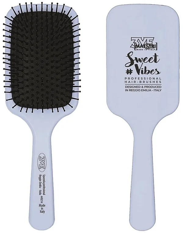 3ME Maestri Sweet Vibes Plastic Paddle Brush Light Blue Plastična četka 449214, plava