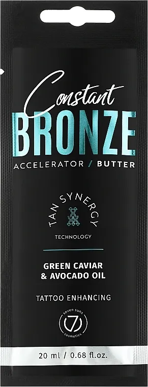 7Suns Constant Bronze Accelerator Butter Green Caviar and Avocado Oil Krema za ubrzavanje tamnjenja u solarijumu sa zelenim kavijerom i uljem avokada, kesica