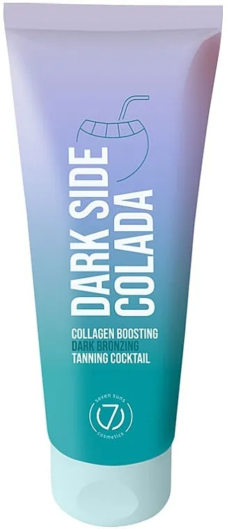 7Suns Cream for Solarium Dark Side Colada Kolagenski koktel za sunčanje sa odloženim bronzerom