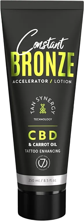 7Suns Lotion For Solarium Constant Bronze Accelerator CBD and Carrot Oil Priprema za sunčanje u solarijumu sa CBD-om i uljem od šargarepe
