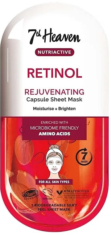 7th Heaven Nutriactive Retinol Rejuvenating Capsule Sheet Mask Maska za lice