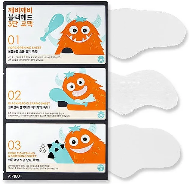 A'pieu Goblin Blackhead 3-Step Nose Pack Flaster za nos u 3 koraka