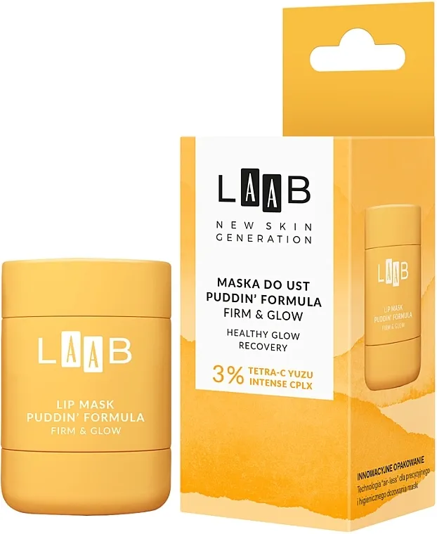 AA Cosmetics LAAB New Skin Generation Lip Mask Puddin Formula Firm And Glow Maska za usne 'Čvrstina i sjaj'