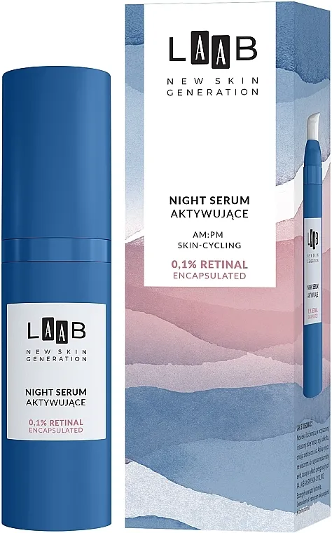 AA Cosmetics LAAB Night Serum 0.1% Retinal Noćni serum za lice sa retinolom
