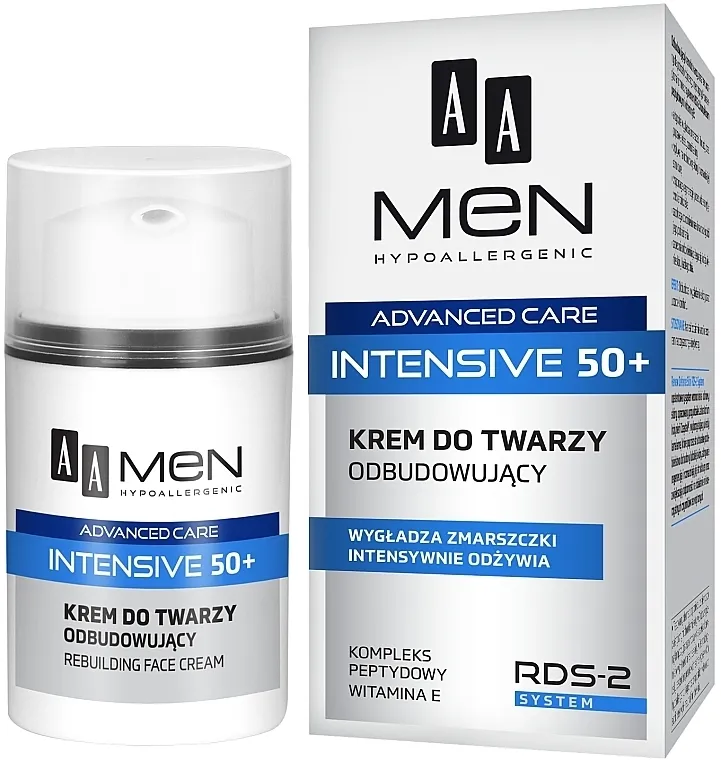 AA Men Advanced Care Intensive 50+ Face Cream Rebuilding Regenerirajuća krema za lice