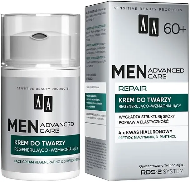 AA Men Advanced Repair Regenerating and Strengthening Face Cream 60+ Regenerativna i jačajuća krema za lice