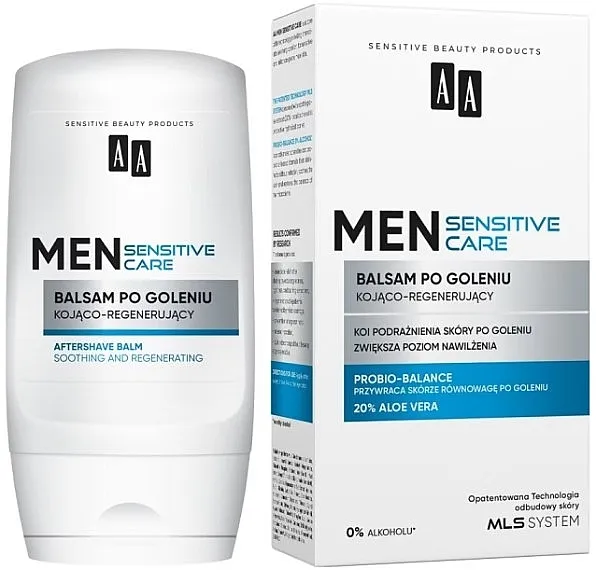 AA Men Sensitive Care Soothing and Regenerating Aftershave Balm Umirujući i regenerirajući balzam posle brijanja
