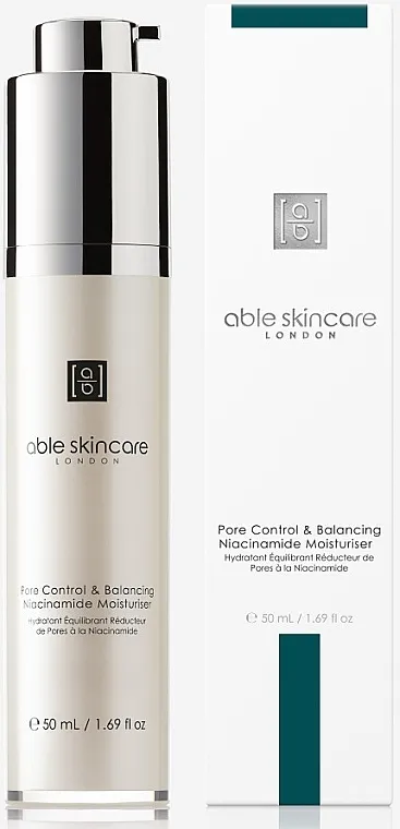 Able Skincare Blemish Control Pore Control &amp; Balancing Niacinamide Moisturiser Krema za lice za sužavanje pora