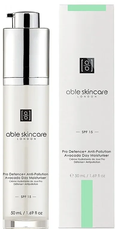 Able Skincare City Shield+ Pro Defence+ Anti-Pollution Avocado Day Moisturiser SPF 15 Hidratantna krema za lice
