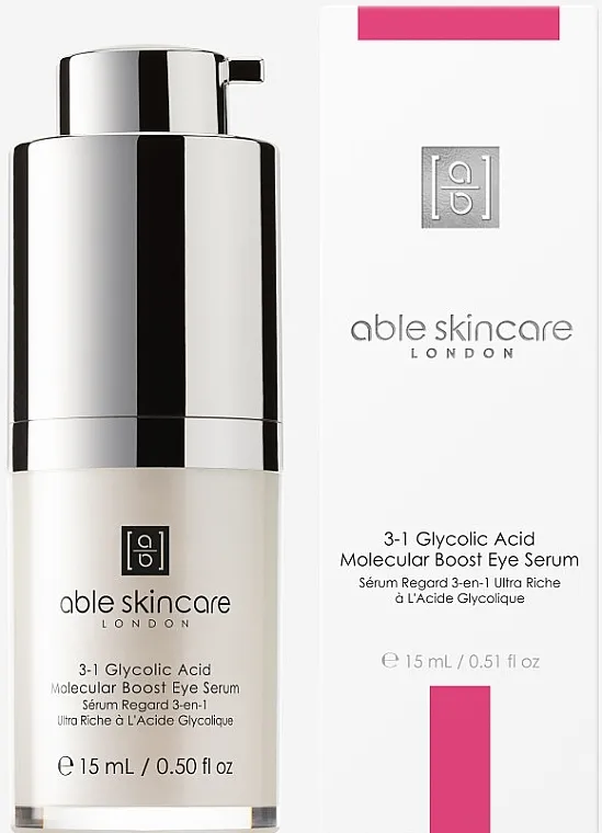 Able Skincare Perfecting 3-1 Glycolic Acid Molecular Boost Eye Serum Serum za negu područja oko očiju