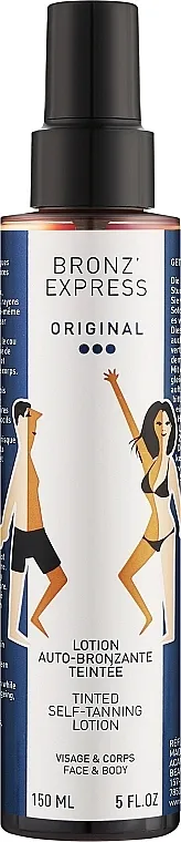 Academie Bronz'Express Original Tinted Self-Tanning Lotion Samopotamnjivač balzam za lice i telo