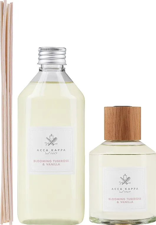 Acca Kappa Blooming Tuberose &amp; Vanilla Gift Set (h/diffuser/250ml + h/diffuser/refill/500ml)
