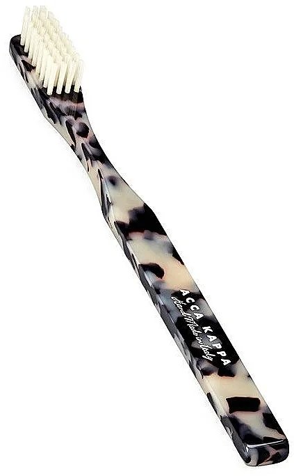 Acca Kappa Medium Nylon Toothbrush Black &amp; White Četkica za zube