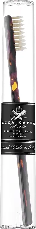 Acca Kappa Medium Pure White Bristle Toothbrush Četkica za zube, braon