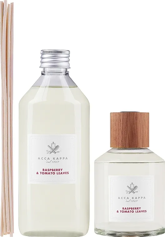 Acca Kappa Raspberry &amp; Tomato Leaves Gift Set (h/diffuser/250ml + h/diffuser/refill/500ml)