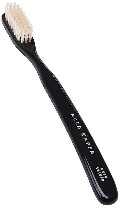Acca Kappa Vintage Tooth Brush Nylon Hard Bristles Black Color Tvrda četkica za zube, crna