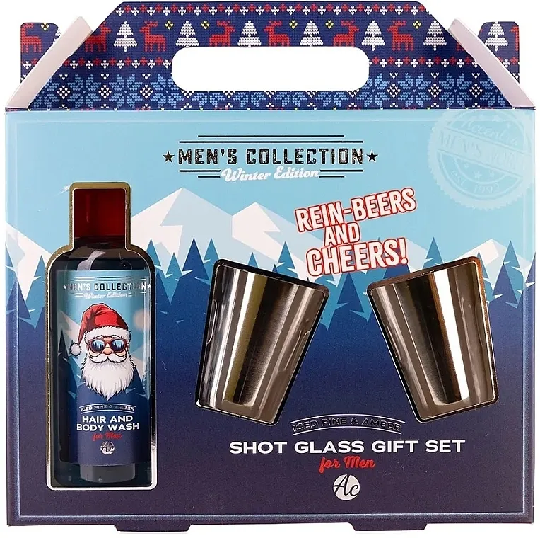 Accentra Men's Collection Winter Edition Gift Set (h/b/wash/100ml + acc/x2pcs)