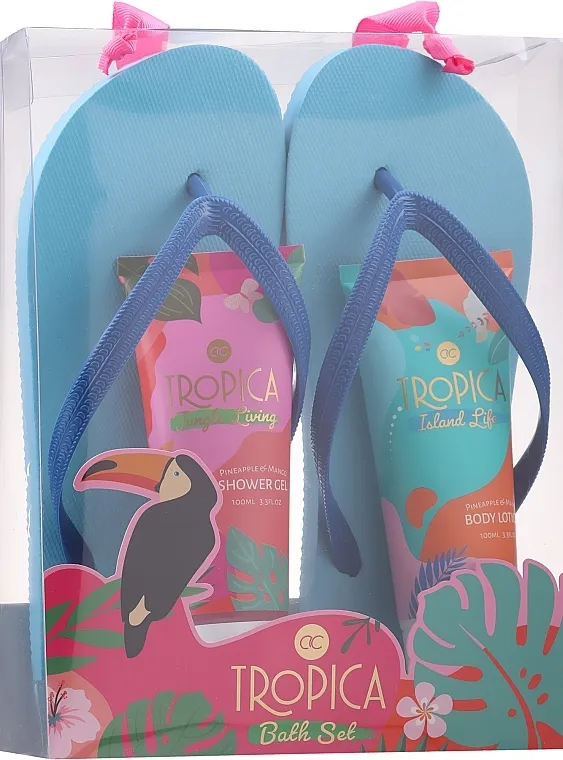 Accentra Tropica Bath Set (sh/gel/100ml + b/lot/100ml + slippers)