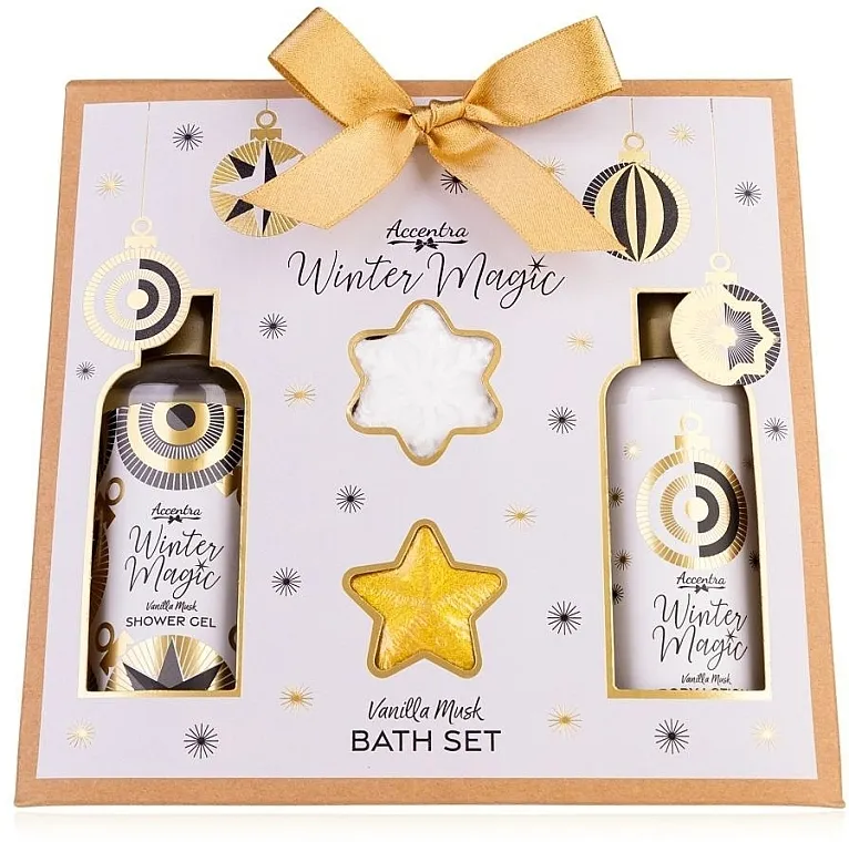 Accentra Winter Magic Set (sh/gel/100ml + b/lot/100ml + bath/bomb/25g + bath/bomb/15g)