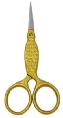 Accuram Instruments Half Gold Fancy Fish Scissor Str 9cm Manikir makaze
