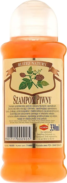 Achem Popular Beer Shampoo Šampon za kosu "Pivo"
