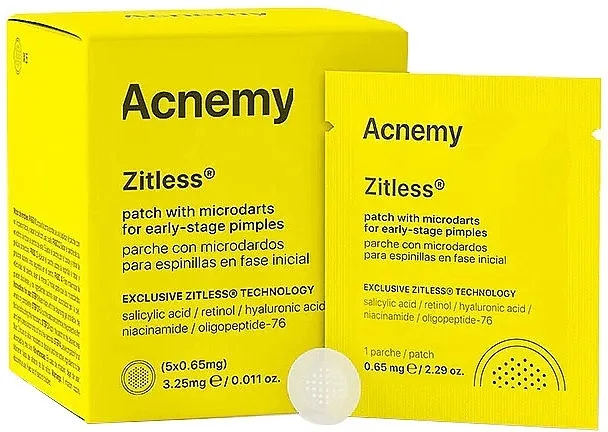 Acnemy Zitless Patch With Microdarts For Early-Stage Pimples Flaster sa mikro iglama protiv bubuljica u početnim fazama, 5 kom.