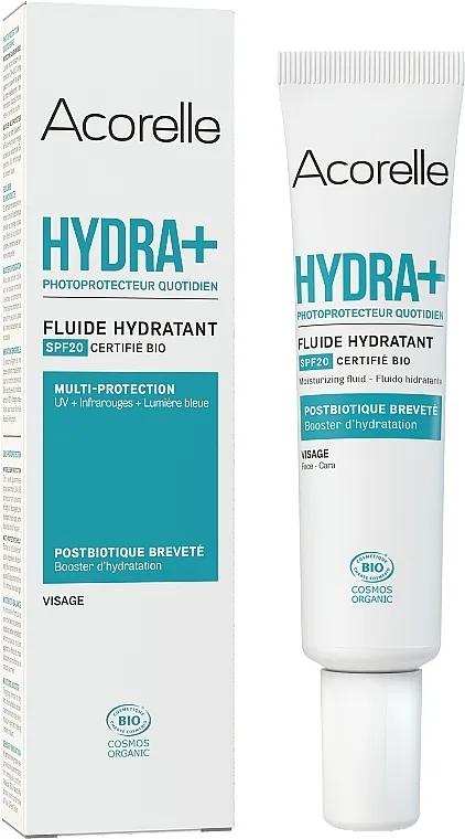 Acorelle Moisturizing Fluid Hydra+ SPF 20 Fluid za zaštitu lica od sunca
