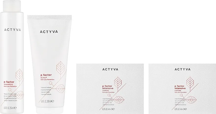 Actyva P Factor Hair Loss Prevention (shm/250ml + treatm/150ml + lotion/24x6ml) Set