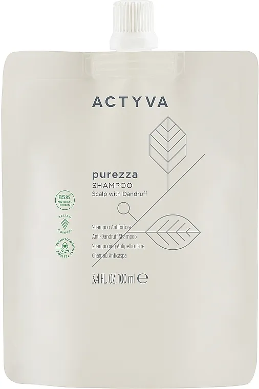 Actyva Purezza Shampoo Pouch Bag Eksfolijativni šampon protiv peruti