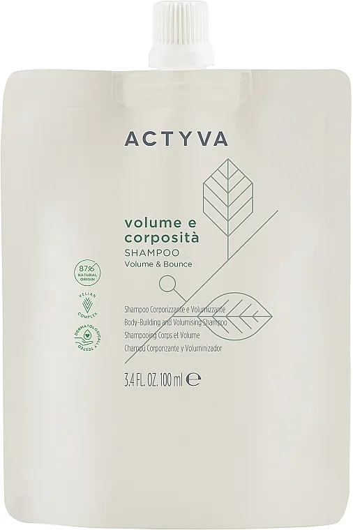 Actyva Volume e Corposita Shampoo Pouch Bag Šampon za povećanje volumena kose
