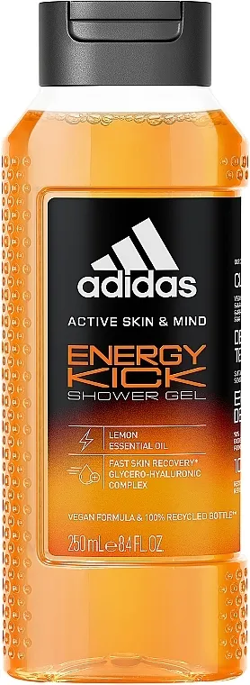 Adidas Active Skin &amp; Mind Energy Kick Shower Gel Gel za tuširanje
