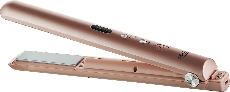 Adler Bežična presa za kosu, AD 2327 USB, roze